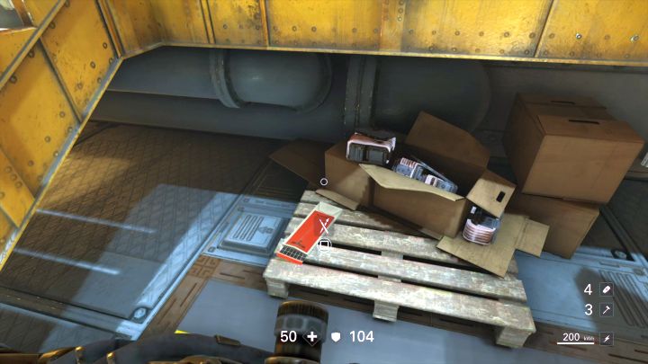 Lokalizacja grafiki koncepcyjnej w hangarze Młota Ewy. - Wyprawa do Roswell | Rozdział III - Stare sekrety | Sekrety Wolfenstein II - Wolfenstein II: The New Colossus - poradnik do gry