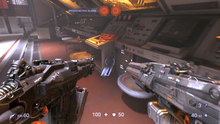 Mapa tej lokacji. - Przesłuchanie | Sekrety | Rozdział 8 - Wenus | Sekrety Wolfenstein II - Wolfenstein II: The New Colossus - poradnik do gry