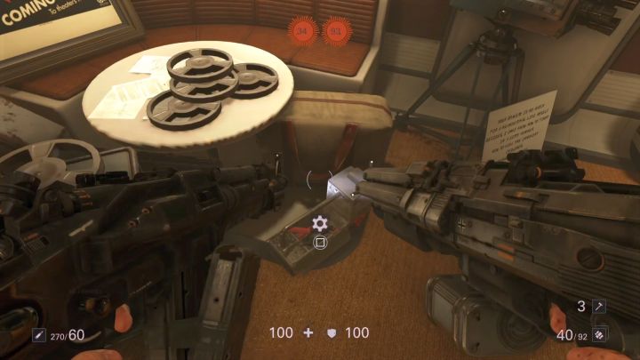 Zestaw ulepszający w tej lokacji. - Przesłuchanie | Sekrety | Rozdział 8 - Wenus | Sekrety Wolfenstein II - Wolfenstein II: The New Colossus - poradnik do gry