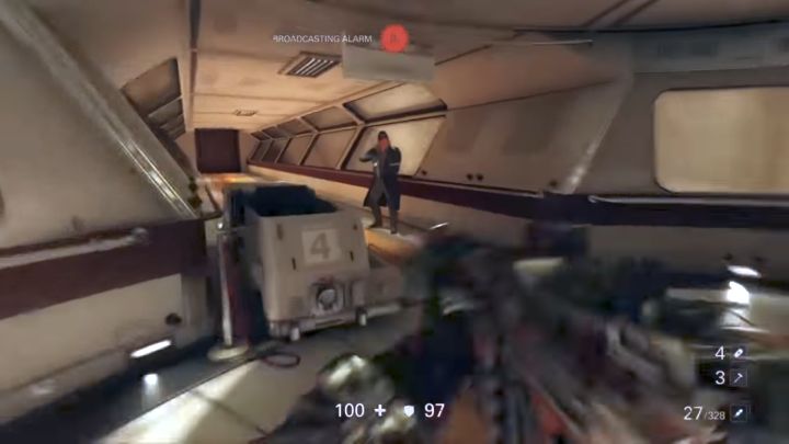 Wróg skrywa się na samym końcu lokacji. - Misje überdowódców - Venus | Wolfenstein II - Wolfenstein II: The New Colossus - poradnik do gry