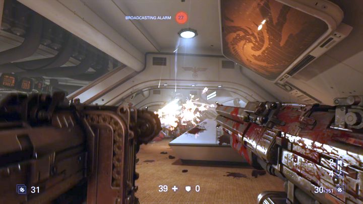 W tym miejscu nie brakuje okazji do ostrej wymiany ognia. - Misje überdowódców - Venus | Wolfenstein II - Wolfenstein II: The New Colossus - poradnik do gry