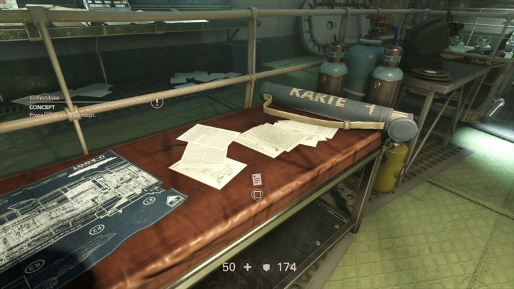 Mapa znajduje się w warsztacie Seta. - Sekrety w Zjednoczenie - Rozdział 1 Zjednoczenie | Sekrety Wolfenstein II - Wolfenstein II: The New Colossus - poradnik do gry