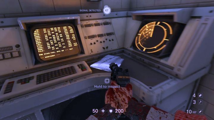 Tekst zlokalizowany w drugim pomieszczeniu kontrolnym. - Podziemna Stacja Kolejowa | Sekrety | Rozdział 4 - Roswell - Wolfenstein II: The New Colossus - poradnik do gry