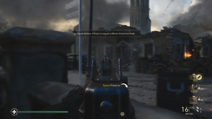 Wejdź do ruin budynku widocznych na obrazku - Call of Duty WW2: Twierdza - Pamiątki, sekrety, znajdźki - Call of Duty: WW2 - poradnik do gry