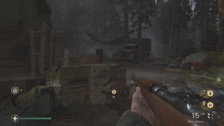 Zejdź na widoczny teren i oczyść go z wrogich żołnierzy - Call of Duty WW2: Fabryka śmierci - Pamiątki, sekrety, znajdźki - Call of Duty: WW2 - poradnik do gry