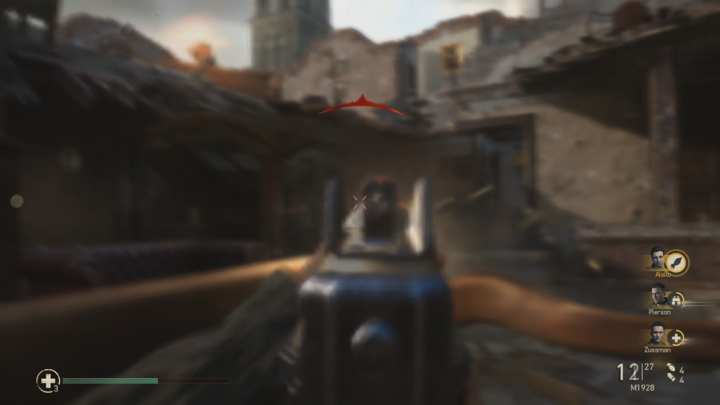 Wywrócone stoły są niezłą osłoną w ciasnych pomieszczeniach. - Call of Duty WW2: Porady na start - Call of Duty: WW2 - poradnik do gry