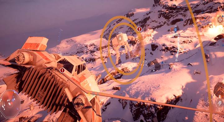 Rozgrywając misję w trybie Glakatycznego Szturmu na Hoth po stronie obrońców, waszym zadaniem jako drużyny jest wyeliminowanie w pierwszej fazie dwóch AT-AT, nim dotrą do bazy - Star Wars Battlefront 2: AT-AT na Hoth - jak obwiązać? - Star Wars Battlefront 2 - poradnik do gry