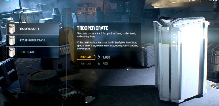 Skrzynie podzielone są na kategorie: klas postaci, statków powietrznych oraz bohaterów - Star Wars Battlefront 2: Gwiezdne karty - jak zdobywać i ulepszać? - Star Wars Battlefront 2 - poradnik do gry