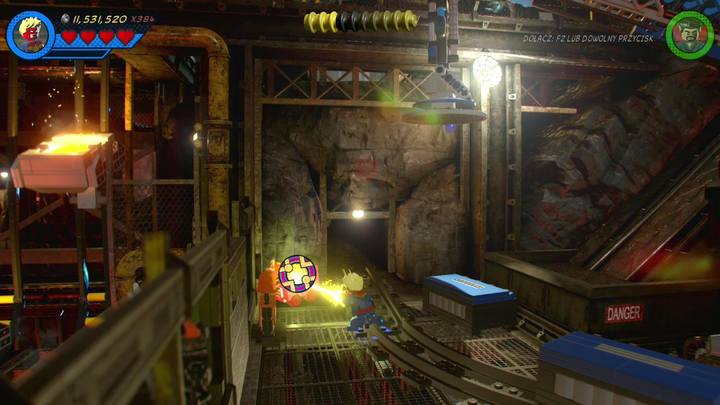 Drugi wózek znajduje się zaraz obok dźwigu - Sekrety Misja 4 - Małpie figle | LEGO Marvel Super Heroes 2 - LEGO Marvel Super Heroes 2 - poradnik do gry