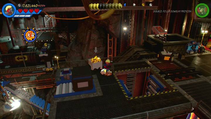 Czwarty wózek znajduje się na końcu lokacji, zaraz obok windy dla wózka - Sekrety Misja 4 - Małpie figle | LEGO Marvel Super Heroes 2 - LEGO Marvel Super Heroes 2 - poradnik do gry
