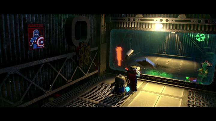 Drugi plakat znajdziesz w miejscu z laserami (patrz obrazek) - Sekrety Misja 5 - Hydra, wredna wydra | LEGO Marvel Super Heroes 2 - LEGO Marvel Super Heroes 2 - poradnik do gry