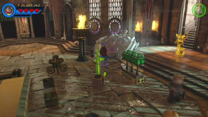 Podejdź do rumowiska, pod którym został uwięziony Stan Lee i zniszcz go korzystając na przykład z postaci Ms - Sekrety Misja 7 - Nerwowa natura Surtura | LEGO Marvel Super Heroes 2 - LEGO Marvel Super Heroes 2 - poradnik do gry