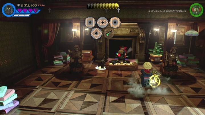 W pokoju po prawej stronie głównego holu znajdziesz kolejny minizestaw - Sekrety Misja 8 - Po runach do celu | LEGO Marvel Super Heroes 2 - LEGO Marvel Super Heroes 2 - poradnik do gry