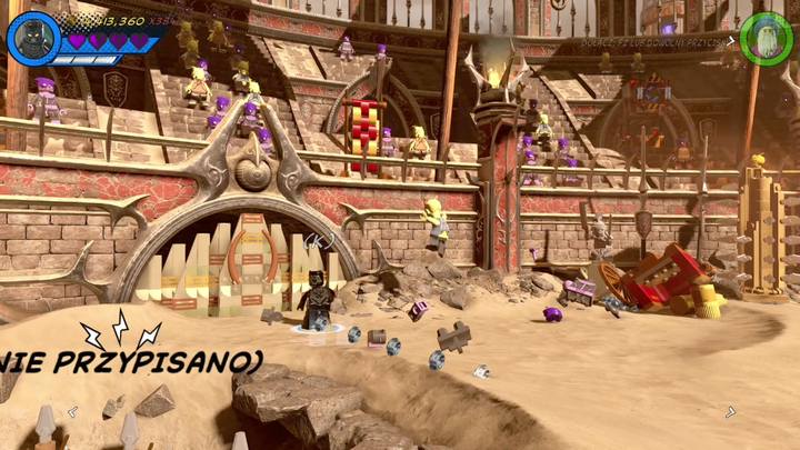 Przejdź teraz na lewo od miejsca, w którym znalazłeś drugi minizestaw i zmień postać na Czarną Panterę - Sekrety Misja 15 - Red King i jego ring | LEGO Marvel Super Heroes 2 - LEGO Marvel Super Heroes 2 - poradnik do gry