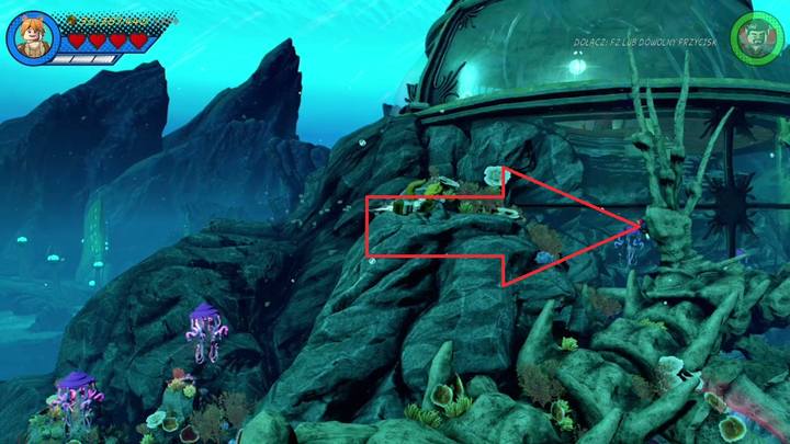 Dziewiąty minizestaw znajduje się za skałą, w miejscu pokazanym na obrazku - Sekrety Misja 16 - Torg-Nado | LEGO Marvel Super Heroes 2 - LEGO Marvel Super Heroes 2 - poradnik do gry