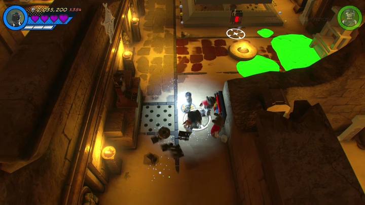 Zaraz po rozpoczęciu misji, obok pierwszego sarkofagu znajdziesz kratkę - Sekrety Misja 17 - Chyba widziałem kotecka | LEGO Marvel Super Heroes 2 - LEGO Marvel Super Heroes 2 - poradnik do gry