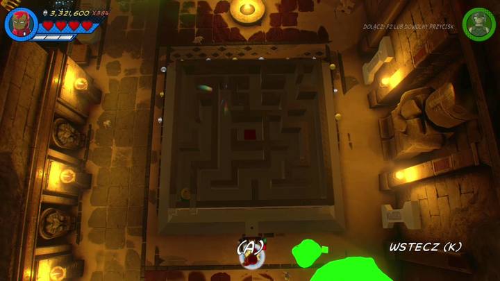 Zaraz po zebraniu trzeciego minizestawu skorzystaj z panelu sterowania obok - Sekrety Misja 17 - Chyba widziałem kotecka | LEGO Marvel Super Heroes 2 - LEGO Marvel Super Heroes 2 - poradnik do gry