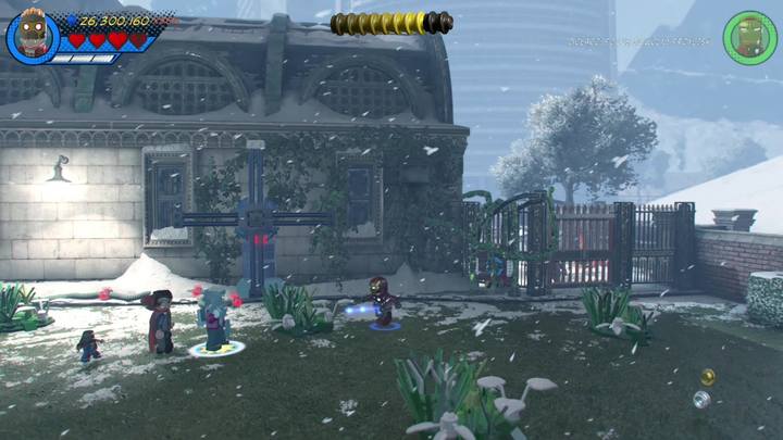 Przejdź na prawą stronę i zetnij pnącza blokujące dostęp do generatora korzystając z postaci Czarnej Pantery - Sekrety Misja 18 - Główka pracuje | LEGO Marvel Super Heroes 2 - LEGO Marvel Super Heroes 2 - poradnik do gry