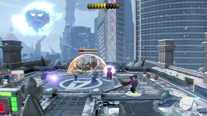 Stan Lee został uwieziony w ostatniej części misji, na dachu Posiadłości Avengers - Sekrety Misja 18 - Główka pracuje | LEGO Marvel Super Heroes 2 - LEGO Marvel Super Heroes 2 - poradnik do gry