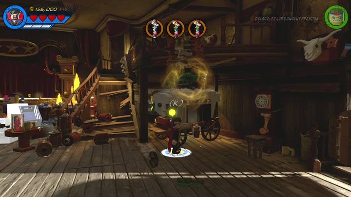 Podejdź do pokazanego na obrazku miejsca w trybie swobodnej eksploracji i zmień postać na Doktora Strange - Misja 5 - To tu, Totem | Misje Gwenpool | Solucja LEGO Marvel Super Heroes 2 - LEGO Marvel Super Heroes 2 - poradnik do gry