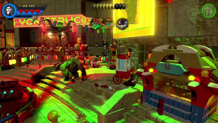 Podejdź teraz jako Morbius na prawą stronę lokacji - Misja 6 - Potworna parada | Misje Gwenpool | Solucja LEGO Marvel Super Heroes 2 - LEGO Marvel Super Heroes 2 - poradnik do gry