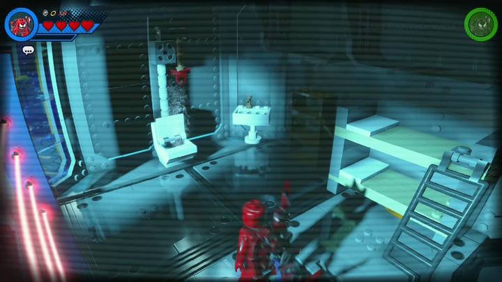Na początku misji obudzisz się w celi jako Carnage - Misja 8 - Zdążyć przed jaszczurem | Misje Gwenpool | Solucja - LEGO Marvel Super Heroes 2 - poradnik do gry