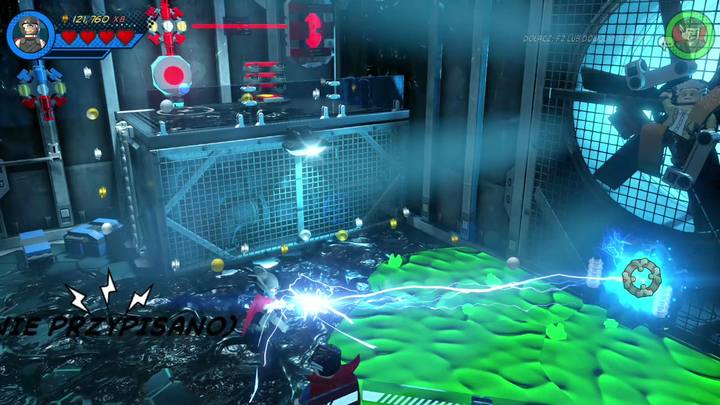 Przejdź na prawą stronę lokacji - Misja 8 - Zdążyć przed jaszczurem | Misje Gwenpool | Solucja - LEGO Marvel Super Heroes 2 - poradnik do gry