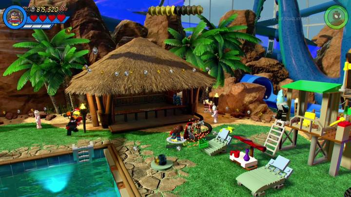 Po aktywowaniu wiatraka stwórz z klocków platformę i skorzystaj z niej jako Ms - Misja 10 - Kąpiąc się w komiksach | Misje Gwenpool | Solucja - LEGO Marvel Super Heroes 2 - poradnik do gry