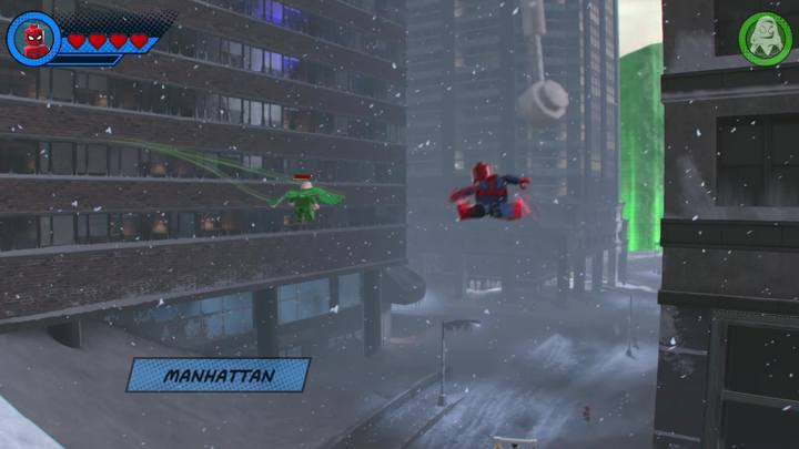 Przed przystąpieniem do misji właściwej będziesz musiał odbyć pościg za przeciwnikiem - Misja 3 - Czarno to widzę | Solucja LEGO Marvel Super Heroes 2 - LEGO Marvel Super Heroes 2 - poradnik do gry