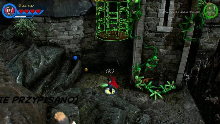 Po krótkiej scence przerywnikowej zmień postać na Doktora Strangea i podejdź do widocznego na obrazku miejsca - Misja 3 - Czarno to widzę | Solucja LEGO Marvel Super Heroes 2 - LEGO Marvel Super Heroes 2 - poradnik do gry