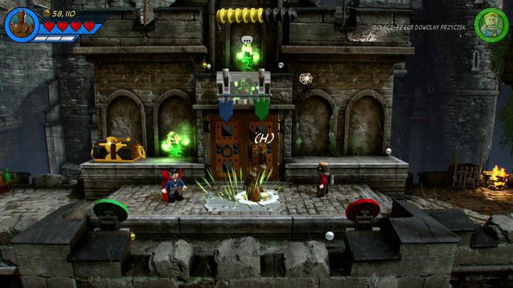 Wykonanie poprzedniej akcji uruchomi portal i przejdź przez niego korzystając z postaci Groota - Misja 3 - Czarno to widzę | Solucja LEGO Marvel Super Heroes 2 - LEGO Marvel Super Heroes 2 - poradnik do gry