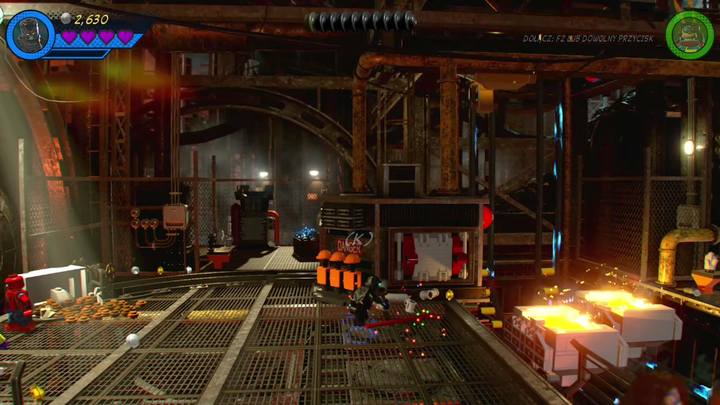 Przejdź teraz do miejsca pokazanego na obrazku, a znajdziesz rozsypane na ziemi klocki - Misja 4 - Małpie figle | Solucja LEGO Marvel Super Heroes 2 - LEGO Marvel Super Heroes 2 - poradnik do gry