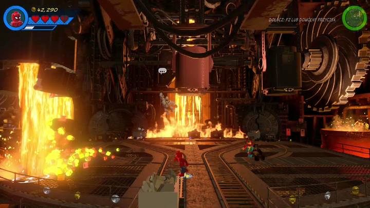 Po zmniejszeniu poziomu zdrowia bossa, ucieknie on i nastąpi kolejna faza walki - Misja 4 - Małpie figle | Solucja LEGO Marvel Super Heroes 2 - LEGO Marvel Super Heroes 2 - poradnik do gry