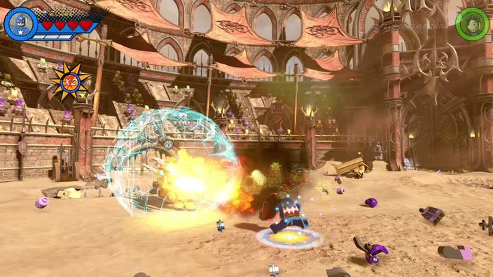 Jak tylko zniszczysz zaczepy, Red King zejdzie na ziemię - Misja 15 - Red King i jego ring | Solucja LEGO Marvel Super Heroes 2 - LEGO Marvel Super Heroes 2 - poradnik do gry