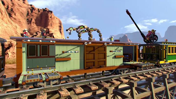 Przejdź na kolejny wagon dowolna postacią, a twoim oczom ukaże się przeszkoda - Misja 6 - O kurczę | Solucja LEGO Marvel Super Heroes 2 - LEGO Marvel Super Heroes 2 - poradnik do gry