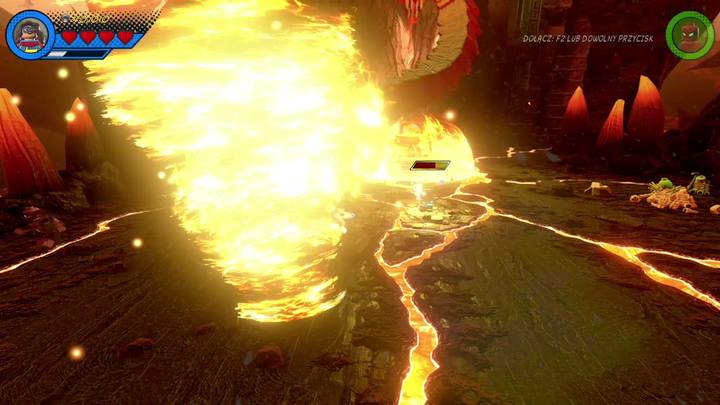 Walcz z przeciwnikiem i staraj się zbijać jego pasek zdrowia - Misja 10 - Wyjście smoka | Solucja LEGO Marvel Super Heroes 2 - LEGO Marvel Super Heroes 2 - poradnik do gry