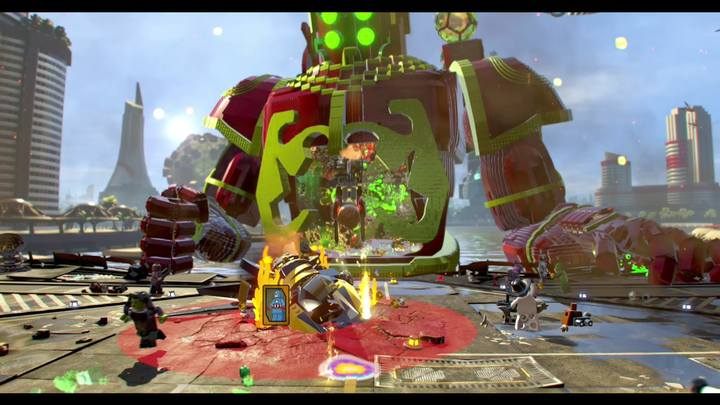 Zniszczenie statku wroga zainicjuje krótką scenkę przerywnikową, w której to poznasz ostatniego przeciwnika - bossa - Misja 1 - Czy ktoś pokona Esona? | Solucja LEGO Marvel Super Heroes 2 - LEGO Marvel Super Heroes 2 - poradnik do gry