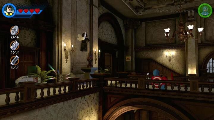 Trzecia część - pierwsza sprężynka, znajduje się po drugiej stronie balkonu, na którym znalazłeś drugi pojemnik - Misja 2 - Z Avengers dookoła świata | Solucja LEGO Marvel Super Heroes 2 - LEGO Marvel Super Heroes 2 - poradnik do gry