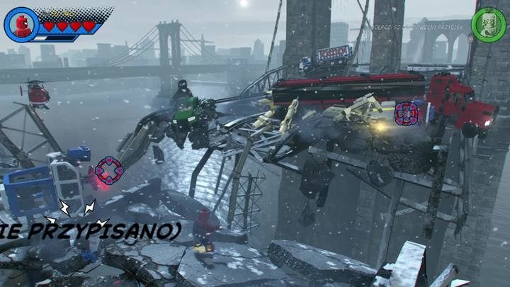 Misję rozpocznij od pozbycia się wrogich jednostek na moście - Misja 2 - Z Avengers dookoła świata | Solucja LEGO Marvel Super Heroes 2 - LEGO Marvel Super Heroes 2 - poradnik do gry