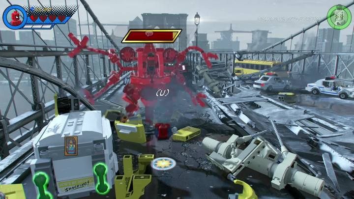 Po walce z Kravenem dostaniesz się do ostatniej części mostu - Misja 2 - Z Avengers dookoła świata | Solucja LEGO Marvel Super Heroes 2 - LEGO Marvel Super Heroes 2 - poradnik do gry