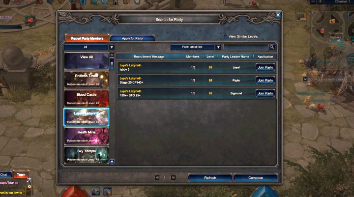 Drużynę można stworzyć, bądź do niej dołączyć w dowolnym miejscu. - Drużyna - coop - MU Legend - MU Legend - poradnik do gry