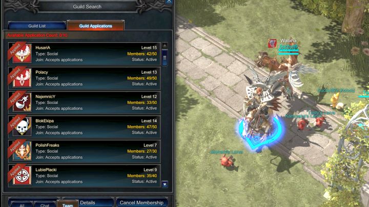Możesz wysłać do 10 próśb o przyjcie do gildii. - Gildia w MU Legend - MU Legend - poradnik do gry