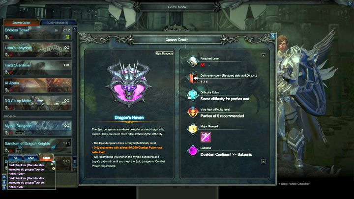 Lochy epickie zarezerwowane są dla najlepszych graczy. - Lochy epickie, areny, szczeliny w MU Legend - MU Legend - poradnik do gry