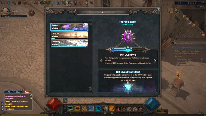 Pasek postępu przeciążenia Szczeliny sprawdzić możesz otwierając stosowne okno - domyślnie przy pomocy klawisza N. - Szczeliny w MU Legend - MU Legend - poradnik do gry