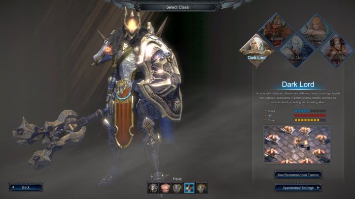 Dark Lord na ekranie tworzenia postaci. - Mroczny władca - klasy postaci w MU Legend - MU Legend - poradnik do gry