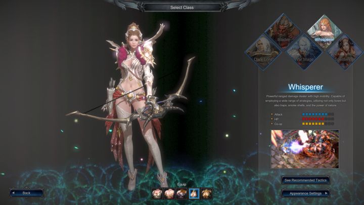 Szepcząca na ekranie tworzenia postaci. - Szepcząca - klasy postaci w MU Legend - MU Legend - poradnik do gry