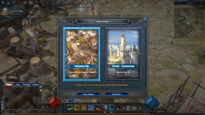 Kamień portalu miasta pozwala na przeniesienie się do wcześniej odwiedzonej lokacji. - 5 porad, które ułatwią grę w MU Legend - MU Legend - poradnik do gry