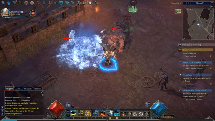 Spora część ataków wywołuje negatywny efekt statusu - w tym wypadku Zamrożenie (Freeze). - Negatywne efekty statusów w MU Legend - MU Legend - poradnik do gry