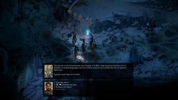 Celem misji jest dostanie się do Zaświatów Vytmadh, ale aby było to możliwe, najpierw trzeba zdobyć artefakt o nazwie Oko Rymrganda - przedmiot znajduje się w posiadaniu chochlika przebywającego w wschodniej jaskini Świątyni Szronu (M5,11) - Pillars of Eternity 2 Beast of Winter: Wzlot i upadek - solucja, opis przejścia - Pillars of Eternity 2 Deadfire - poradnik do gry