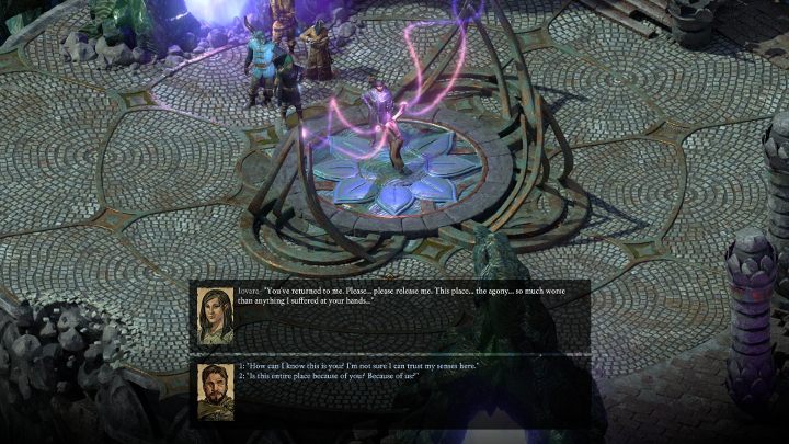 Po wejściu do lokacji porozmawiaj z kobietą w kajdanach - dowiesz się, że została tutaj uwięziona przez engwitańska inkwizytor - Pillars of Eternity 2 Beast of Winter: Bezkresne Zapytania - solucja - Pillars of Eternity 2 Deadfire - poradnik do gry